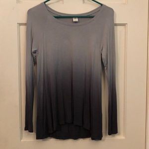 Black and Grey Ombré Top